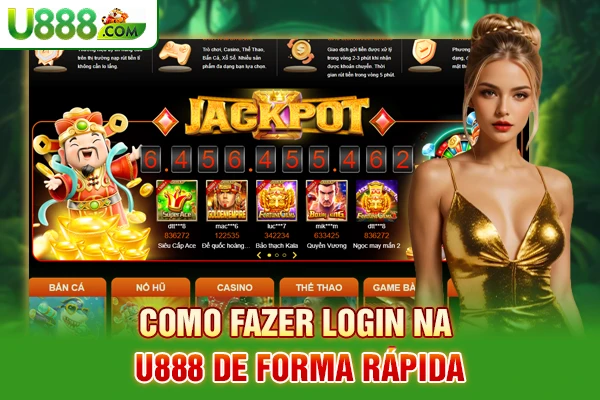 Como fazer login na U888 de forma rápida