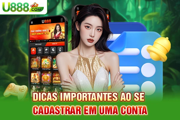 Dicas importantes ao se cadastrar em uma conta